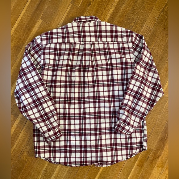 Eddie Bauer Heavy Flannel Shirt Men's Long Sleeve XL Tall Button Up Plaid - Picture 3 of 10